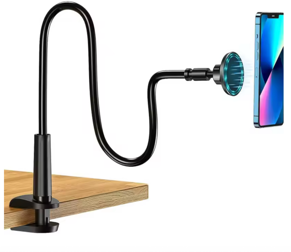 FLEXTA™ Magnetic Phone Holder – Hands-Free Desk & Bed Mount