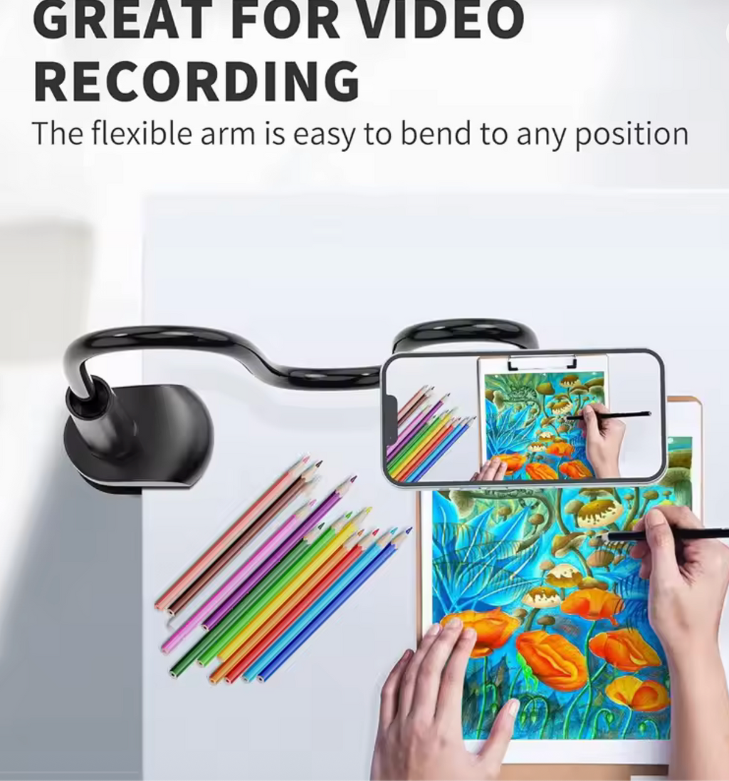 FLEXTA™ Magnetic Phone Holder – Hands-Free Desk & Bed Mount